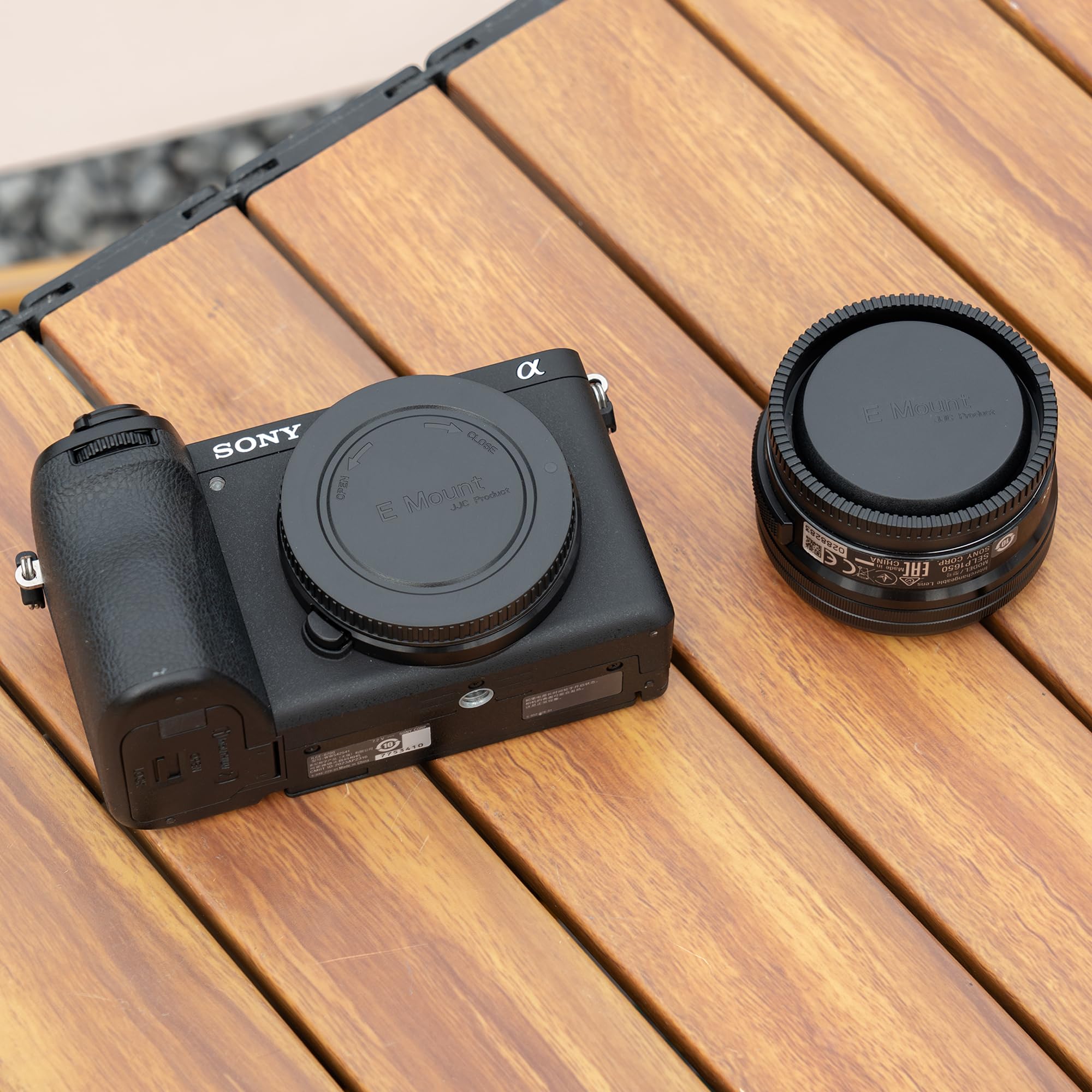 Amazon.com : 2 Pack JJC E-Mount Body Cap & Rear Lens Cap Kit for